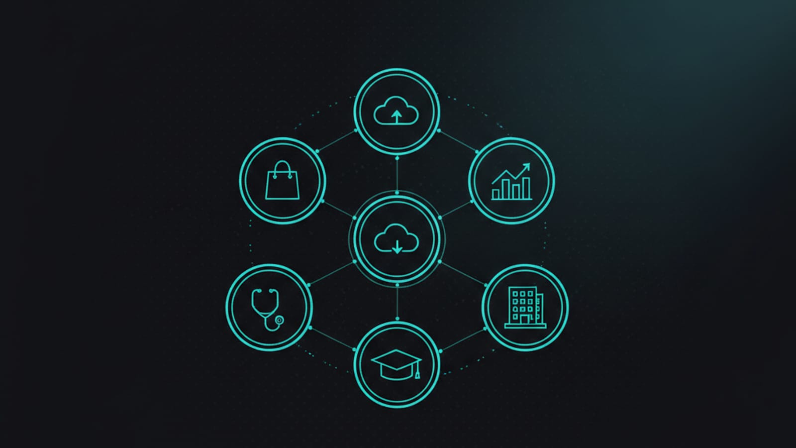 Cluster illustration showing the range of industries we design custom websites for